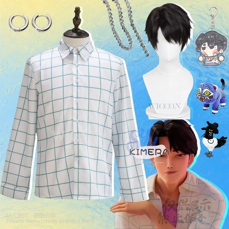 

Аниме Kpop Demon Косплей Jinu Костюм Saja Boys Soda Pop Униформа Модная красивая корейская идол Ретро клетчатая рубашка с длинными рукавами 코스프레