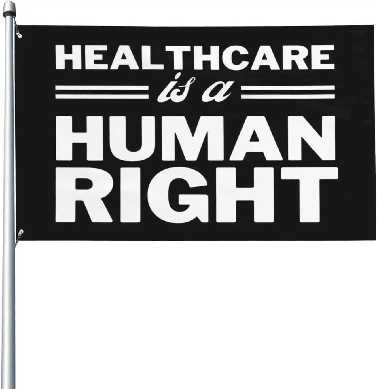 Flagicts 100% Polyester Healthcare Is A Human Right Flag