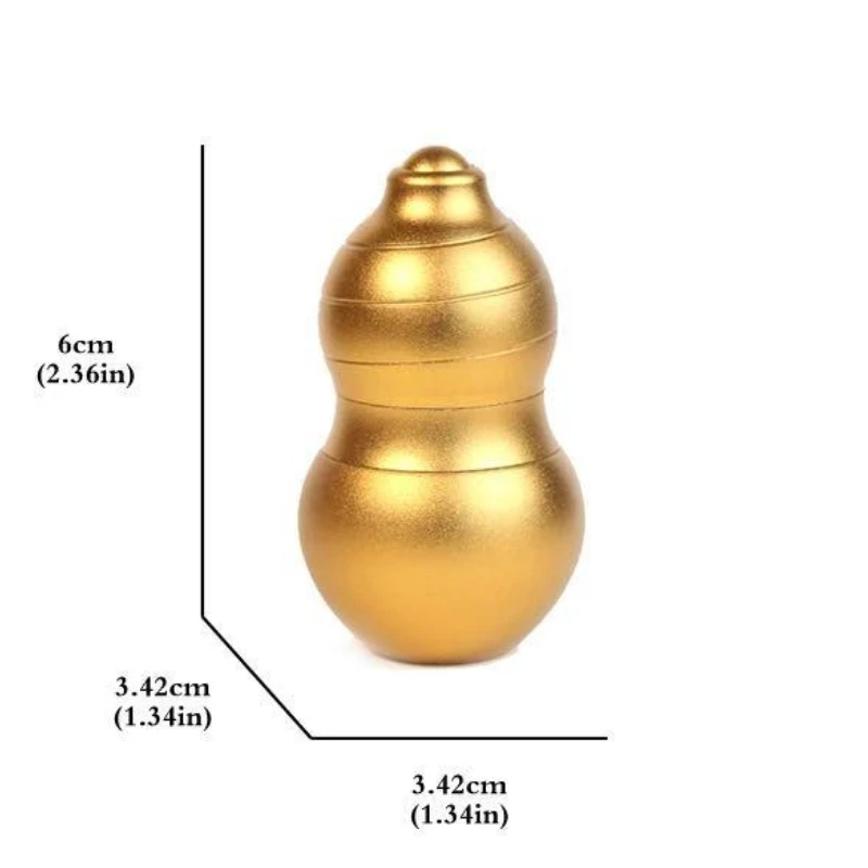 EDC Magnetic Levitation Calabash Mechanical Slider Push Card Mechanical Slider Mini Fidget Spinner Roller Stress Relief Toy