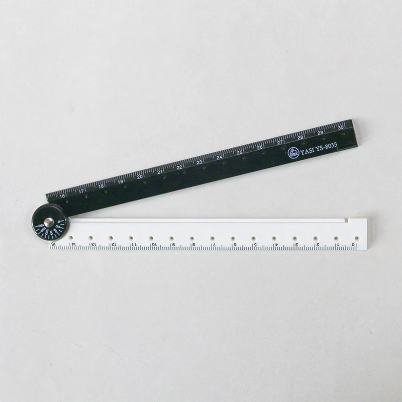 Folding Ruler Black And White Simple Graphic Primary Creative Birthday School Gift Stationery Drawing Template Angle Measuring