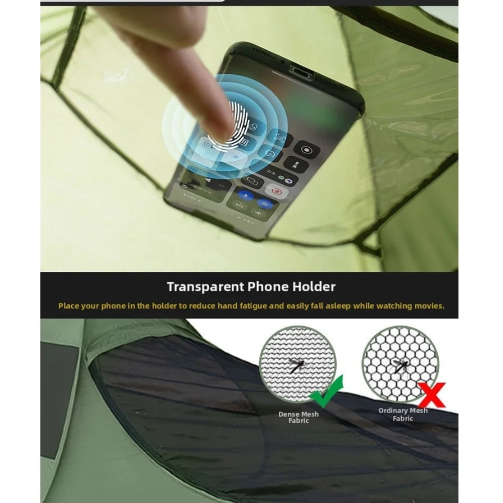 For Summer Camping Trips Automatic Sleeping Tent Lightweight Backpacking Tent Fine Mesh Ventilation All-season Weather Resistant