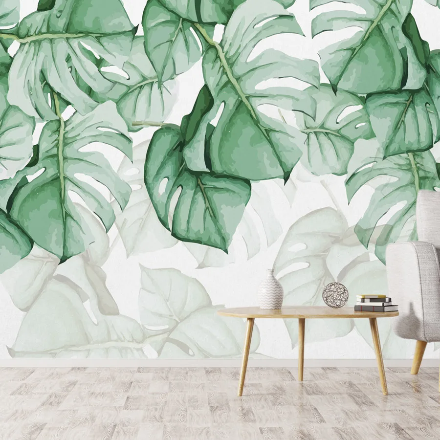 

Custom Peel and Stick Accept Contact Wall Papers Home Decor Photo Wallpapers for Living Room Elegant Leaf Girl Bedroom TV Mural