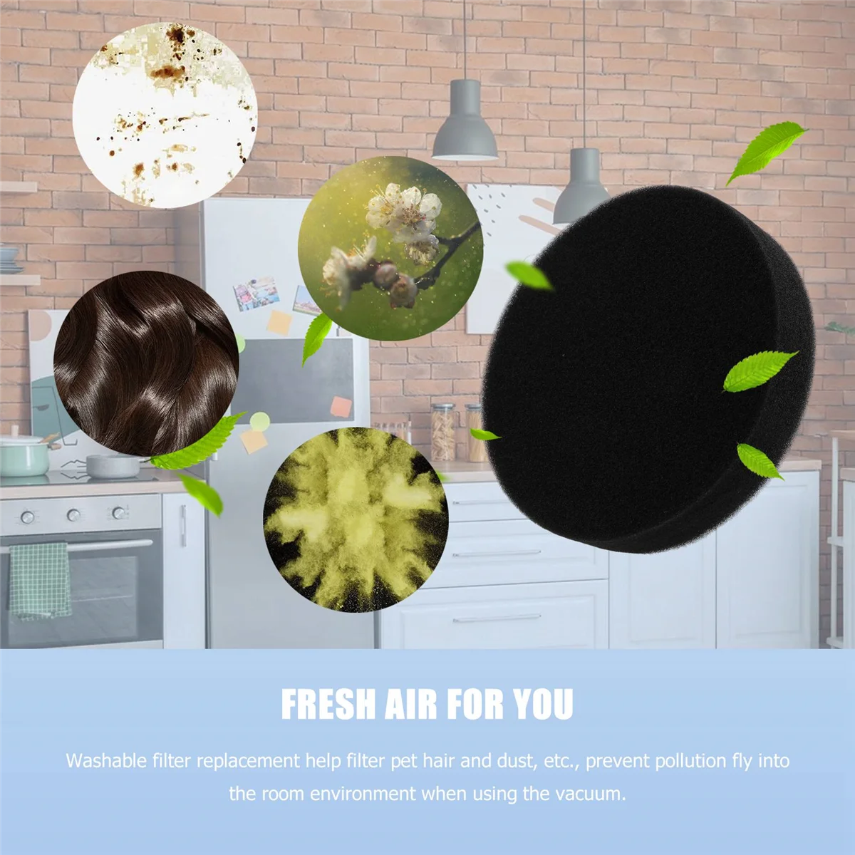 Вакуумный поролоновый фильтр для Eureka DCF-26, замена для 1608225   Заменяет деталь 68465A, 68465A-2,68465-2,68465, и т. д.