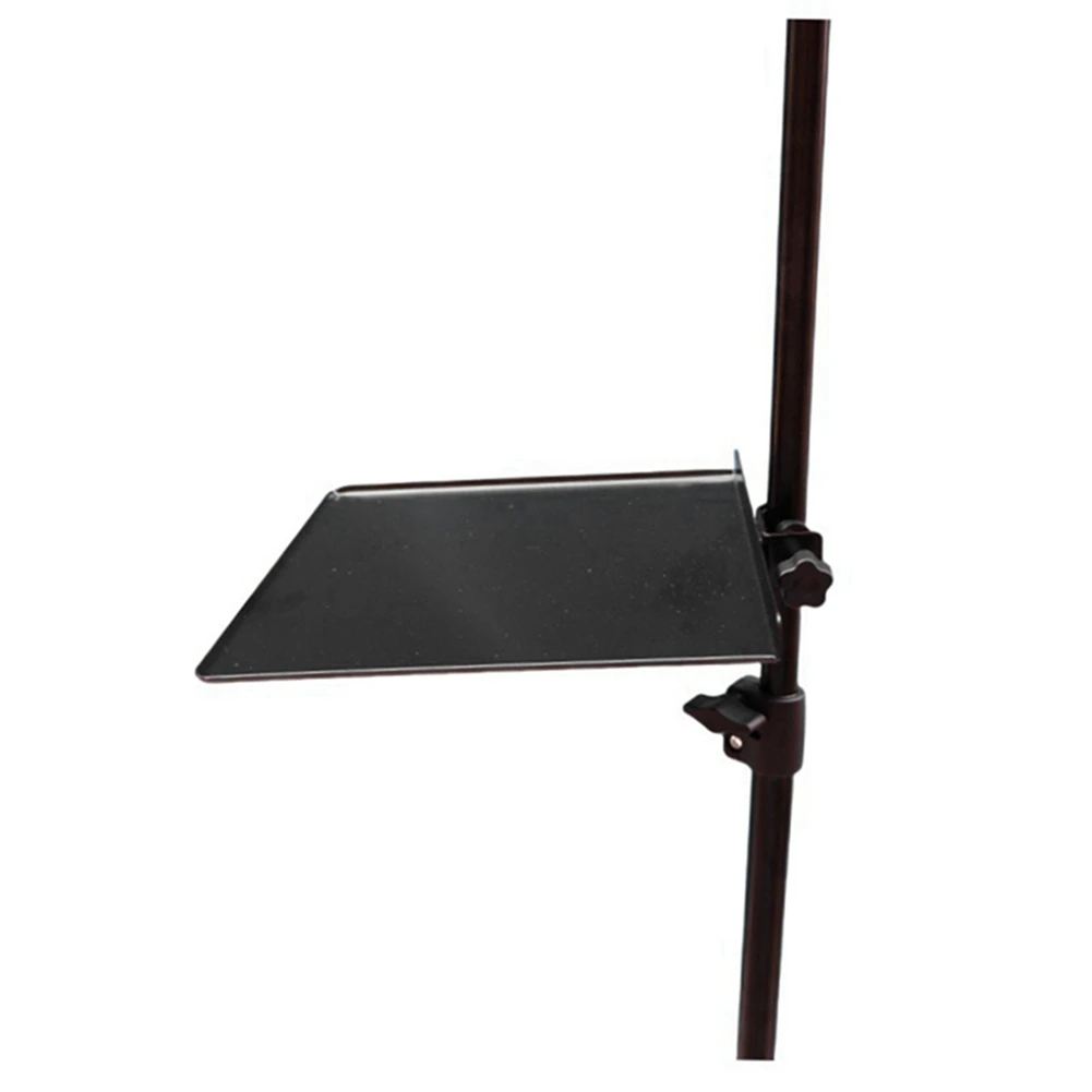 Superior Clamp On Tray For Microphone Stand Clamp-On Mic Rack Tray Height Adjustable For Live Tripod Bracket Accessories