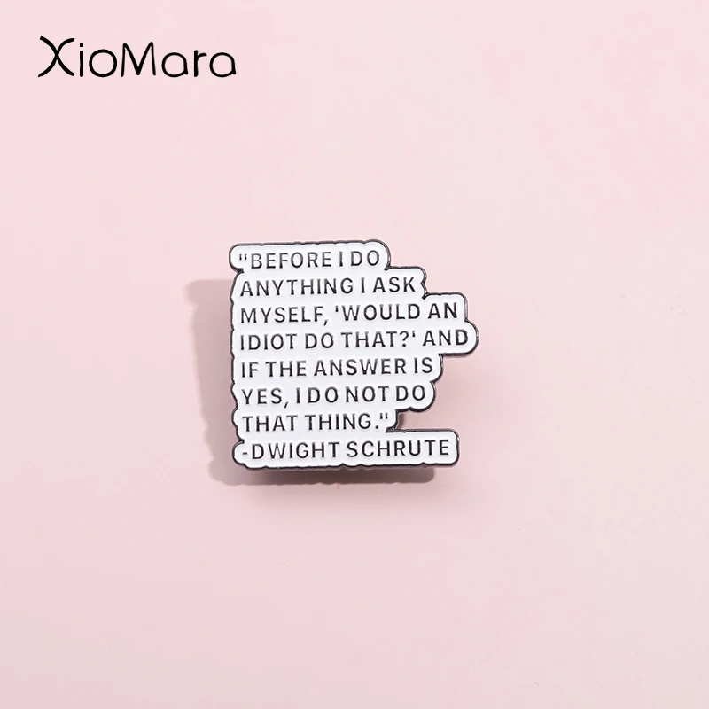 دبابيس المينا للأصدقاء ، متعة مخصصة ، الأمثال المنطوقة ، شارات طية صدر السترة ، هدايا مجوهرات الأسعار ، قبل أن أفعل أي شيء أطلبه لحظة