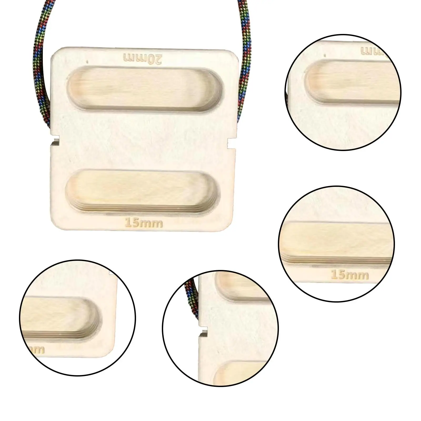 تسلق Hangboard المحمولة بناء القوة الأساسية تسلق الصخور التدريب اليد المعصم الساعد تقوية لوحة تعليق خشبية