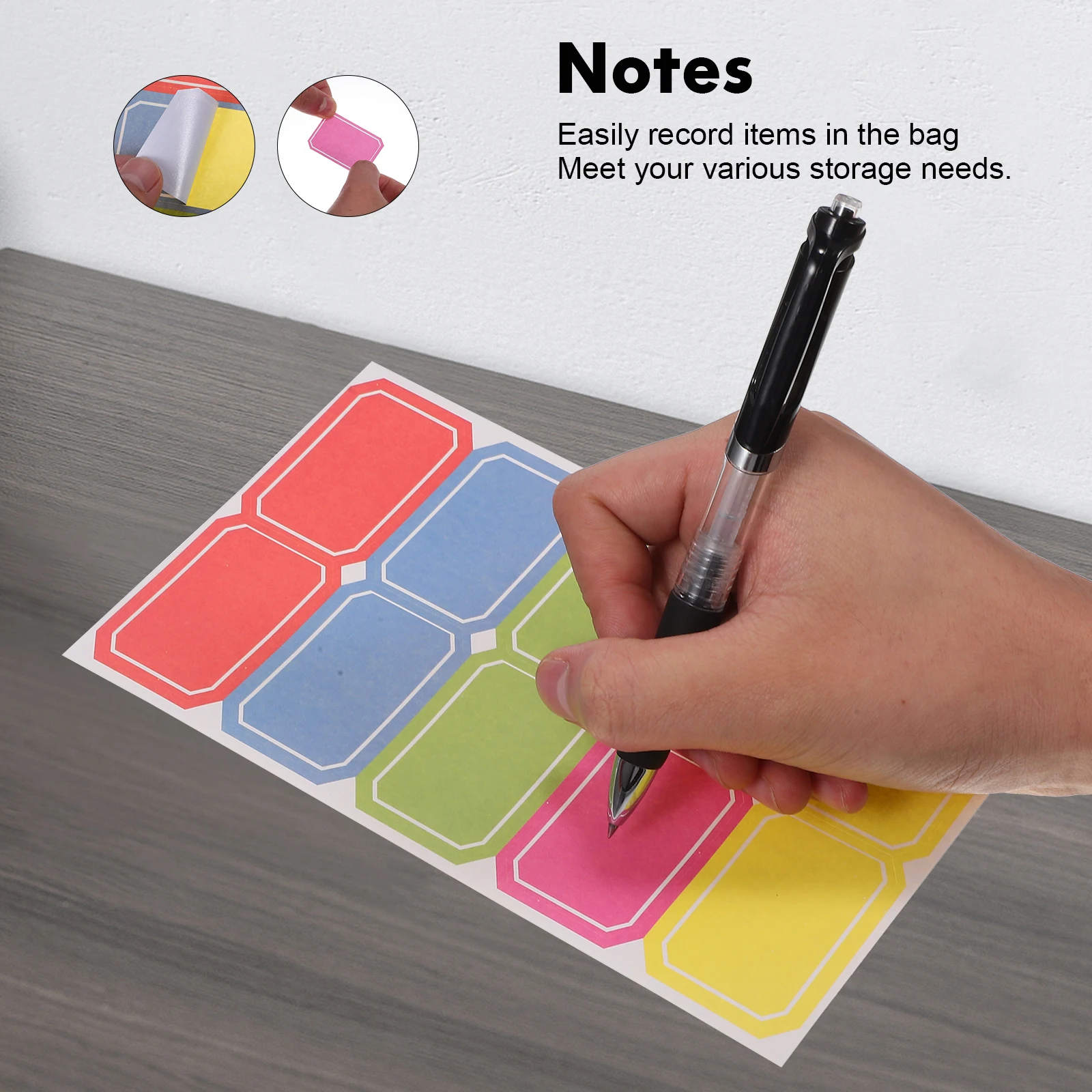 

12 Pcs File Bag Set Zipper Binder Pouch Notebook Plastic Envelope Pocket Folders Binders with Pockets Loose Leaf