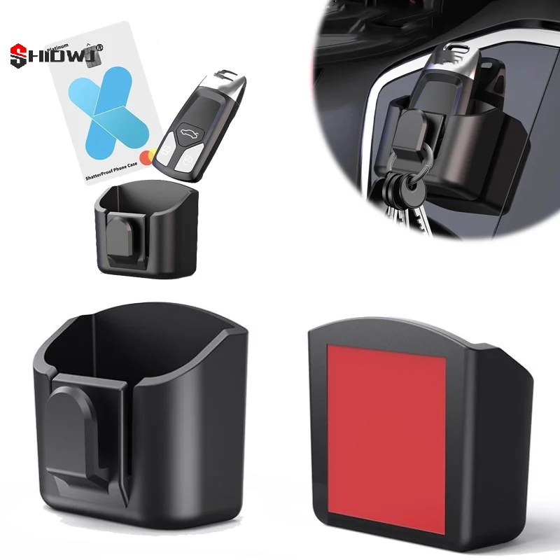 Multipurpose Anti-slip Car Dashboard Organizer - Reusable Back Adhesive Key Storage Box