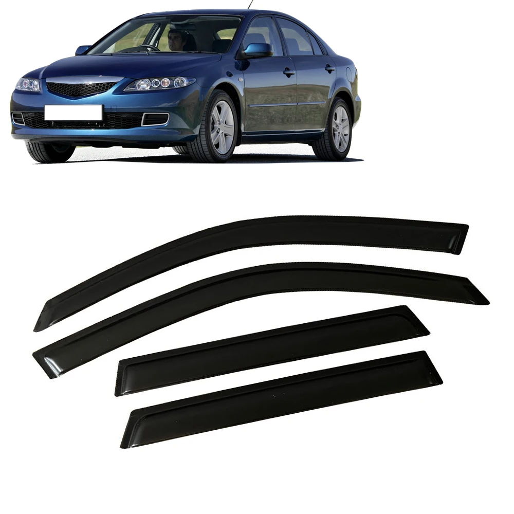 

Window Visor for MAZDA 6 HATCHBACK 2002 2003 2004 2005 2006 2007 Wind Deflectors Rain Guards Door Visor Vent Shades Ventvisor