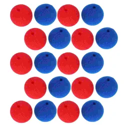 Nariz de payaso de esponja azul y roja, bolas de nariz roja, accesorios de rendimiento de escenario para Navidad, accesorios de juego de rol, 5cm