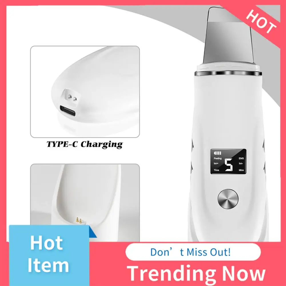 เครื่องขัดผิวหน้าอัลตราโซนิก 24 ชั่วโมง ยกกระชับผิวหน้า ขจัดเซลล์ผิวที่ตายแล้ว ทำความสะอาดผิวหน้าอย่างล้ำลึก