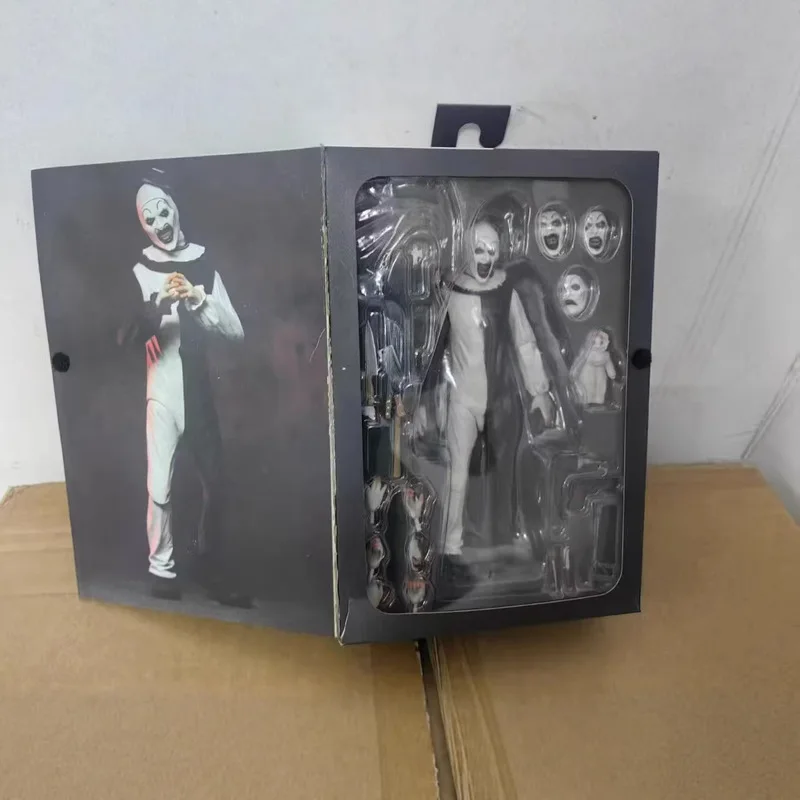 Neca 45251 Terrifier Art The Clown 7 Inch Action Figure Horror Movie Character Movable Joint Model Collectible Display Toy Gift view 4
