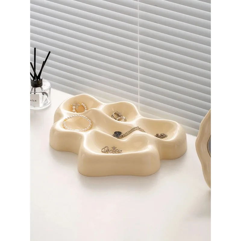 Jewelry Storage Tray Irregular Glacier Tray Desktop Storage Box Home Organizer Jewelry Classification Dish Desktop Organization