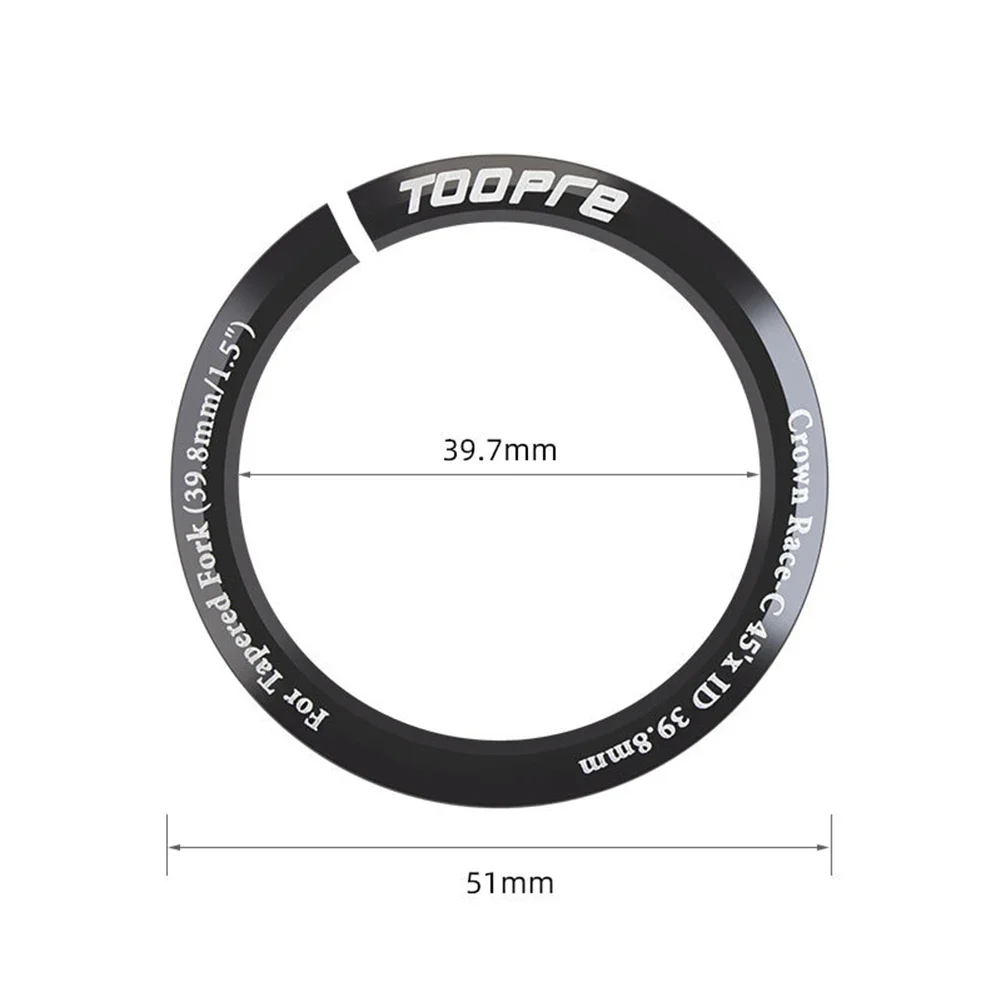 

1.5in Bicycle Fork Tapered Straight Tube Aluminium Alloy Conversion Steerer Crown Fork Headtube Adapter Reducer Base Ring Spacer