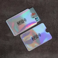 1PC Color Anti-Scan Card Sleeve Credit RFID Card Protector Anti-magnetic Aluminum Foil Portable Bank Card Holder Access Control