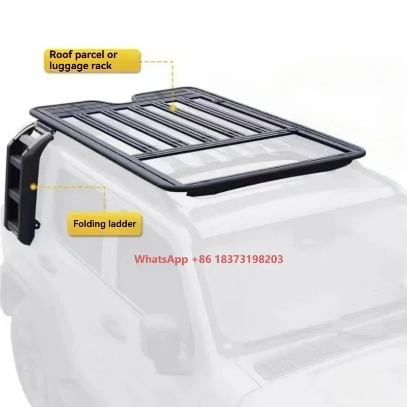 

New Upgraded Aluminum Roof Frame, Roof Platform, Ladder 2 Kit for GWM Tank 300 Accessories