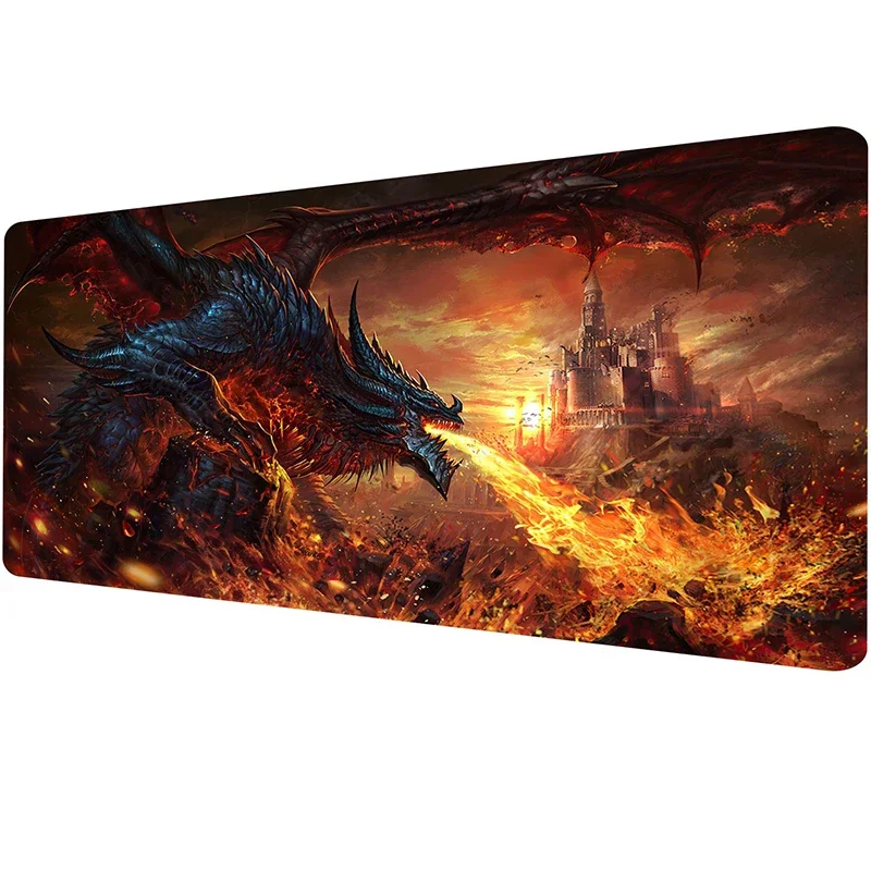 XXL Dream Dragon mouse mat carpet non-slip due to office game players large desk mat computer accessories desktop washable