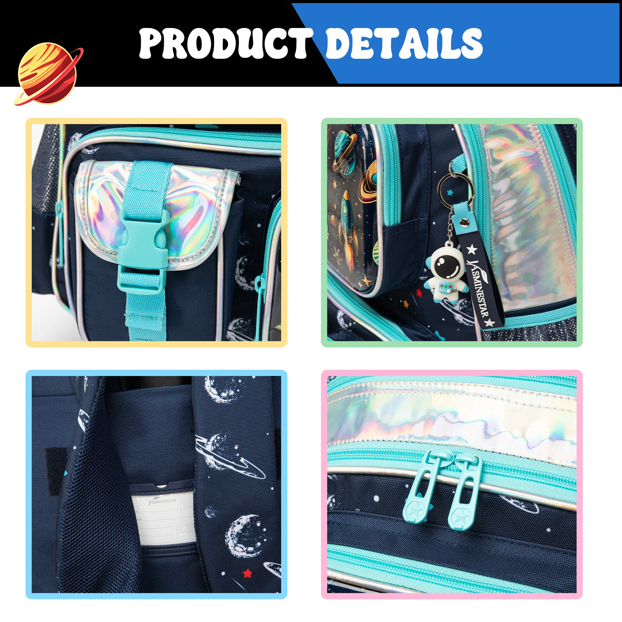 Boys Backpack Set with Lunch Bag & Pencil Case, School Backpack for Elementary & Middle School Boys, Casual Travel Daypack view 3