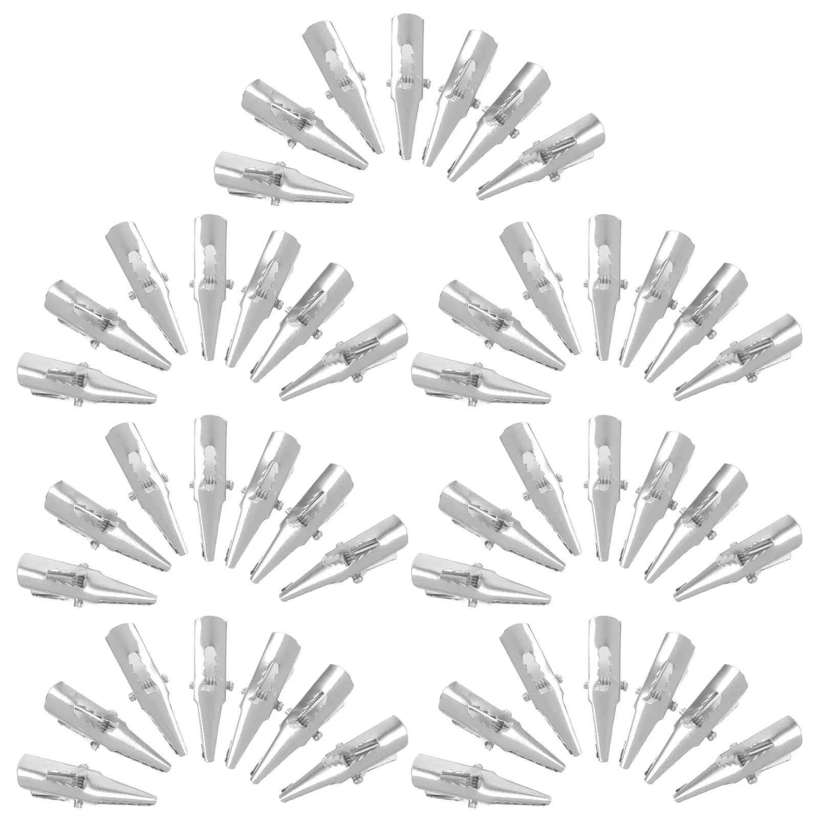 

50 Pcs Clips Christmas Tree Wreath Clips For Xmas Decors Ornament Holders Silver Metal Iron Multi purpose Xmas Adornment