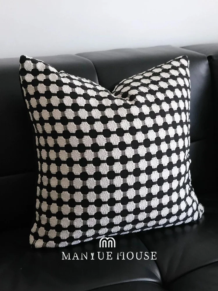  Sofa Pillow Covers Bedroom Headboard Cushion Soft Decorative Backrest Pad French Style PP Cotton Inserts Universal Use
