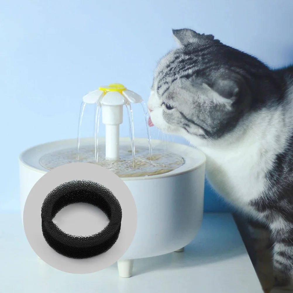 

6Pcs Cat Water Fountain Filter Pre-Filter Sponge Replacement for Pet Fountain Automatic Drinking Water Dispenser Filters