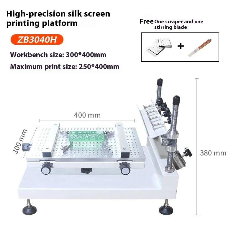 High Precision Manual Plane Screen Printing Table Hand Printing Small Solder Paste Printer for Electronic Components