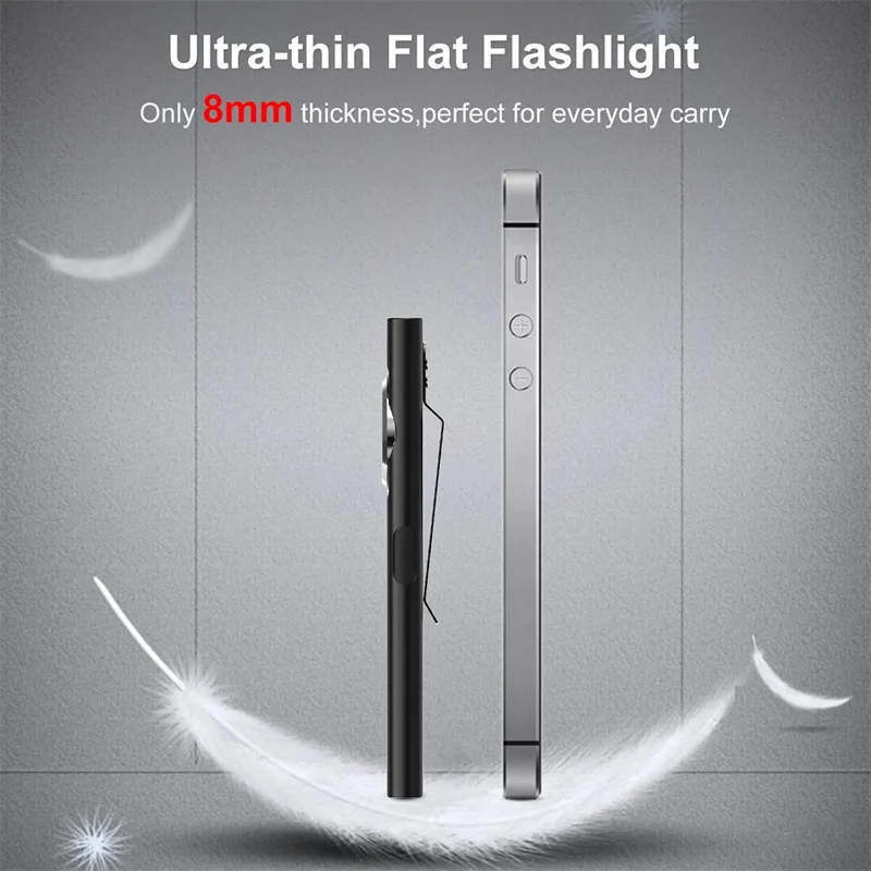 LED Keychain Flashlight USB Rechargeable EDC Flashlight With COB Mini Torch Light Pocket Lantern Work Light With Magnet