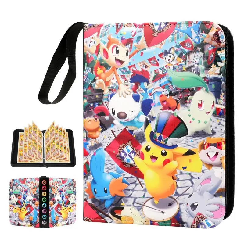 Diy Pokemon Kaart Album Pikachu Eevee Squirtle Charmander Kaart Boek Collectie Album Anime Collectie Actie Speelgoed Figuren Gift