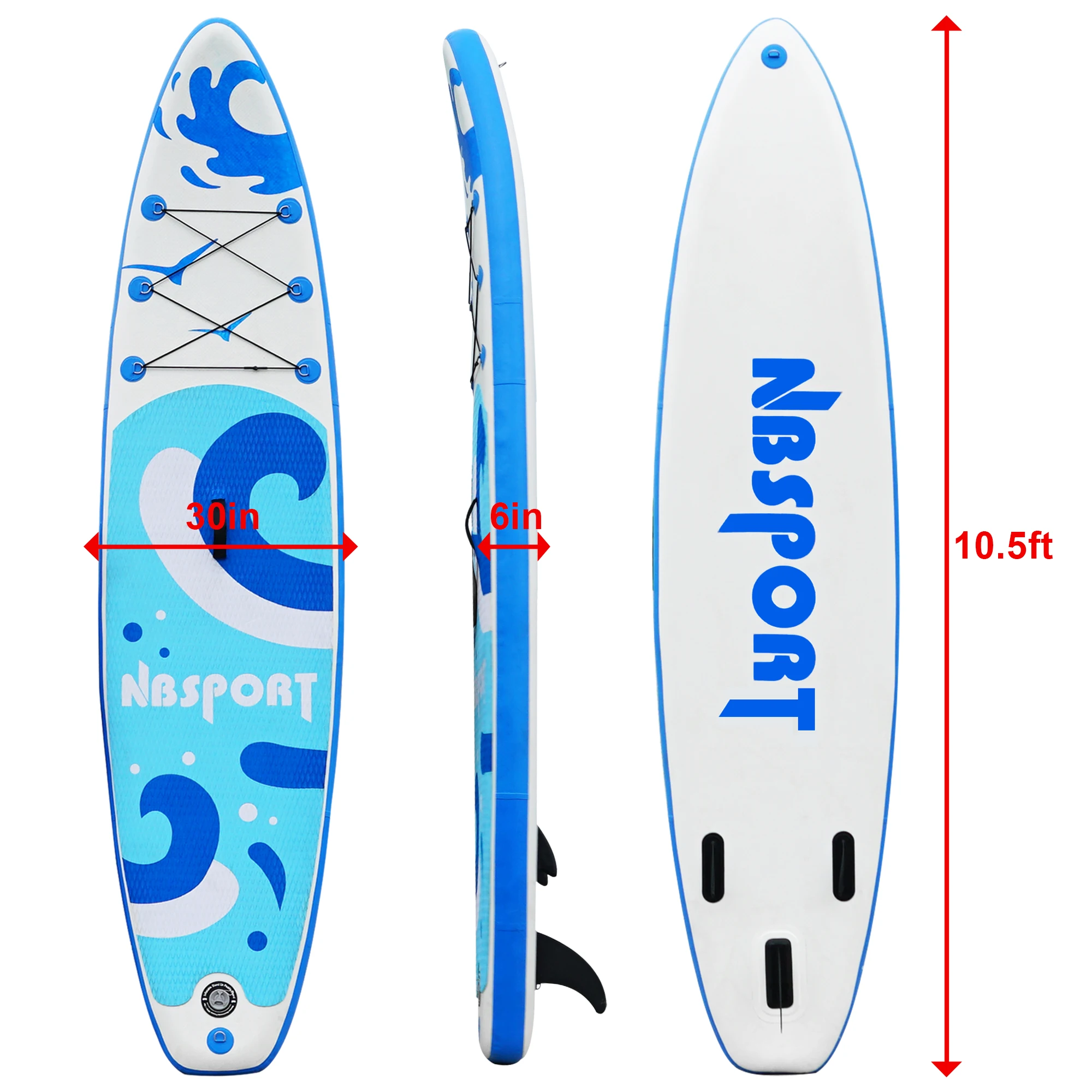 Wassersport Surf Surfbrett auf Lager leichtes aufblasbares PVC Air Sup Standing Paddle Board Standing Paddle Board