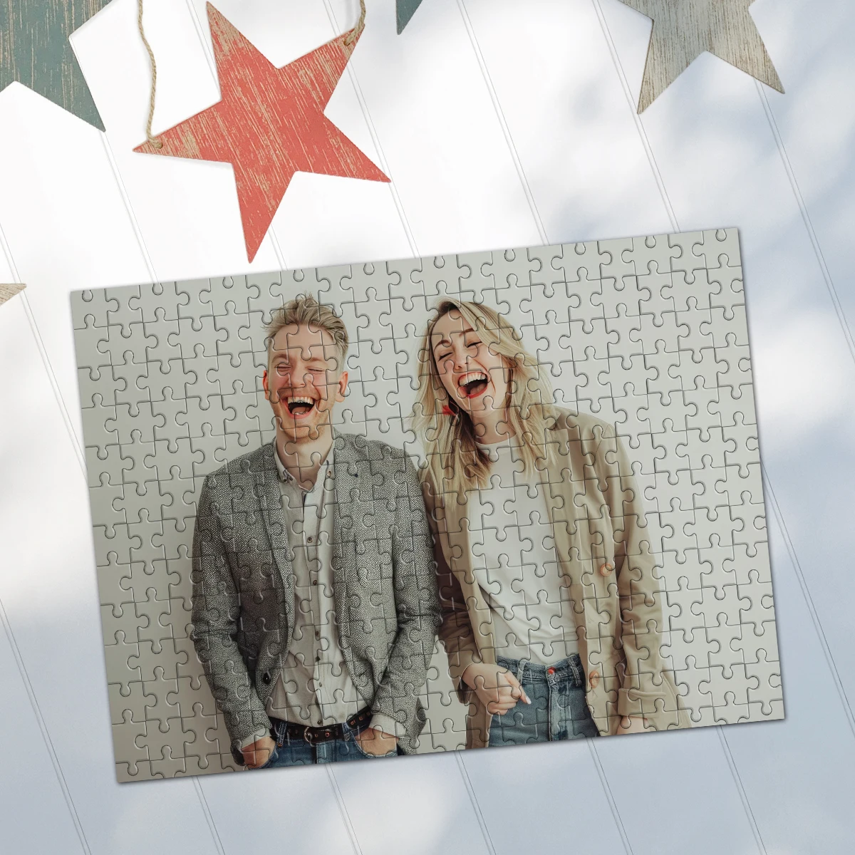 35/300/500/1000pcs Personalized Custom Photo Puzzle Couple photo Parent-Child Interactive Diy Assemble Game Toy