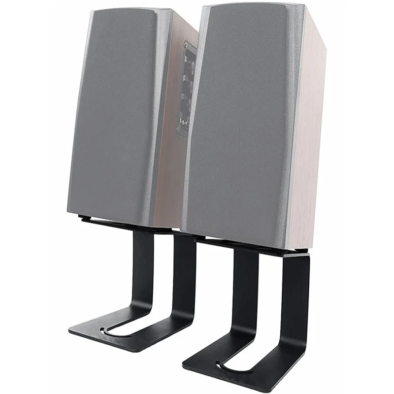 

AA84 2Pcs 5.3In Height Monitor Speaker Stand Riser Comfortable Viewing Angle Stand Mount Solid Speaker Support Metal Riser