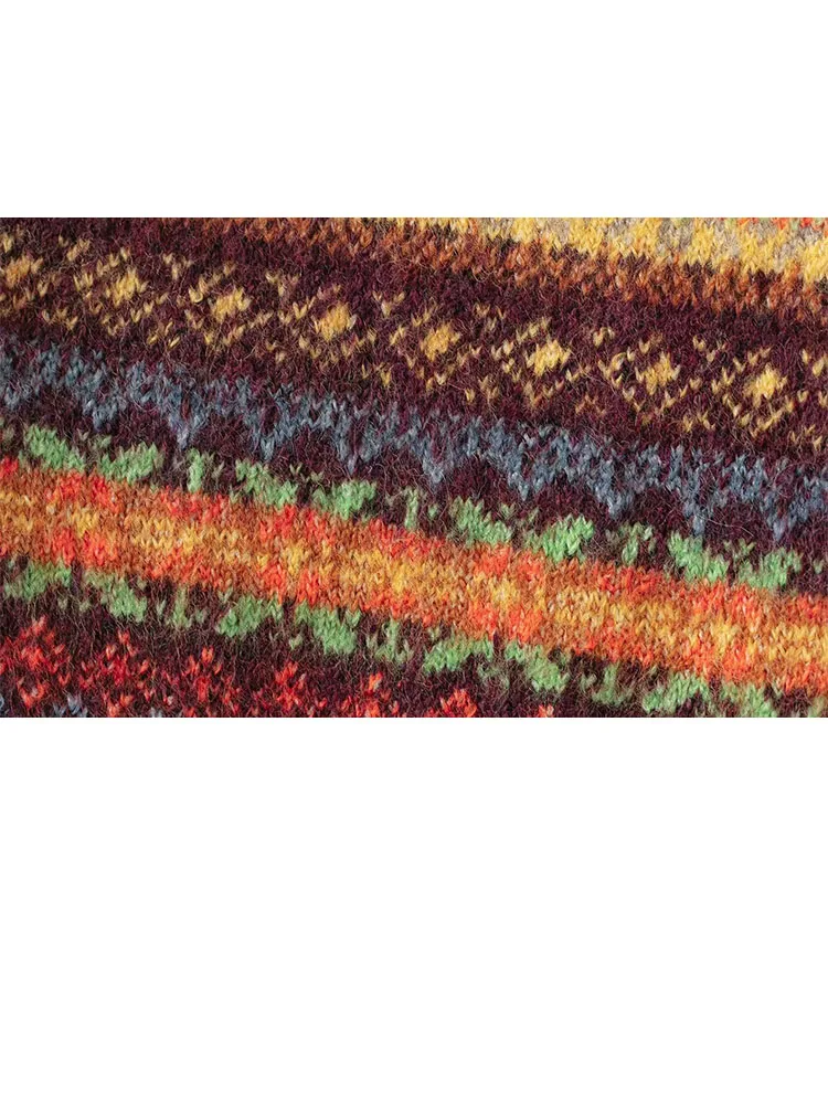 เสื้อแจ็คเก็ตถักลายแจ็คการ์ดสำหรับผู้หญิง HH รุ่นต้นฤดูใบไม้ผลิ ปี 2026 ทรงเรโทร คอทรงกลม ซิปหน้า สไตล์ลำลอง เหมาะสำหรับใส่ไปทำงาน ผ้าบางเบา