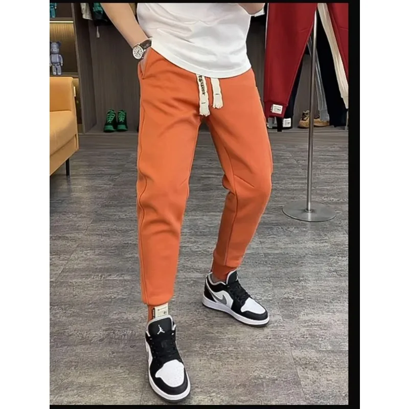 سراويل غير رسمية لربيع وخريف للرجال سراويل ضيقة ملونة فضفاضة رياضية عصرية #2