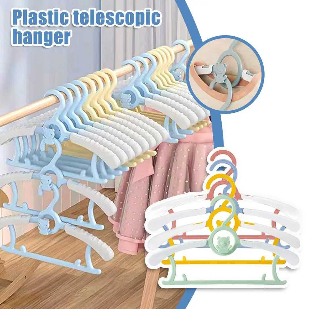 Estante telescópico para ropa de bebé, organizador de plástico para el hogar, antideslizante, ahorro de espacio, 1 piezas, Z2F0