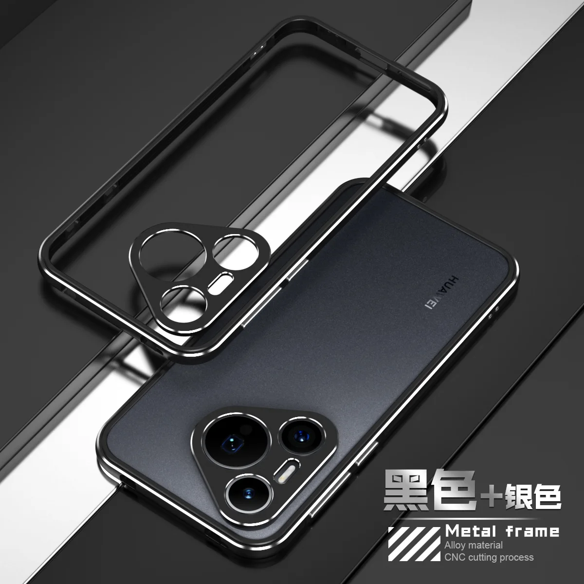 Custodia per telefono paraurti per Huawei pura 70 pro telaio in alluminio metallico per Huawei pura 70 custodia ultra pura70 in metallo + protezione