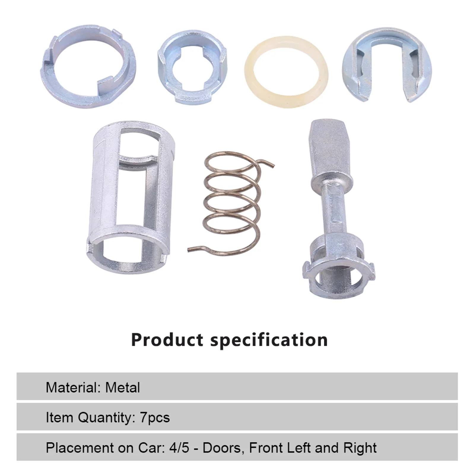 Door Lock Cylinder Repair Kit Front Left Right Replacement Parts For  MK4 GOLF BORA