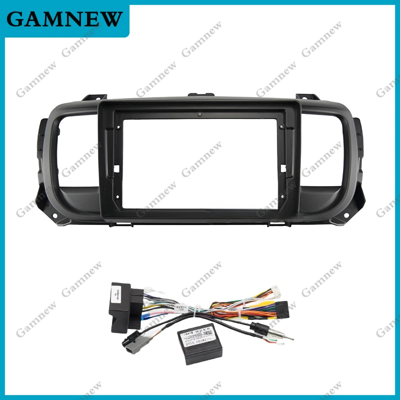 إطار راديو السيارة 9 بوصة لسيتروين ثاب بيجو خبير تويوتا Proace 2016-2021 2DIN لوحة ستيريو تسخير سلك سلك الطاقة Canbus