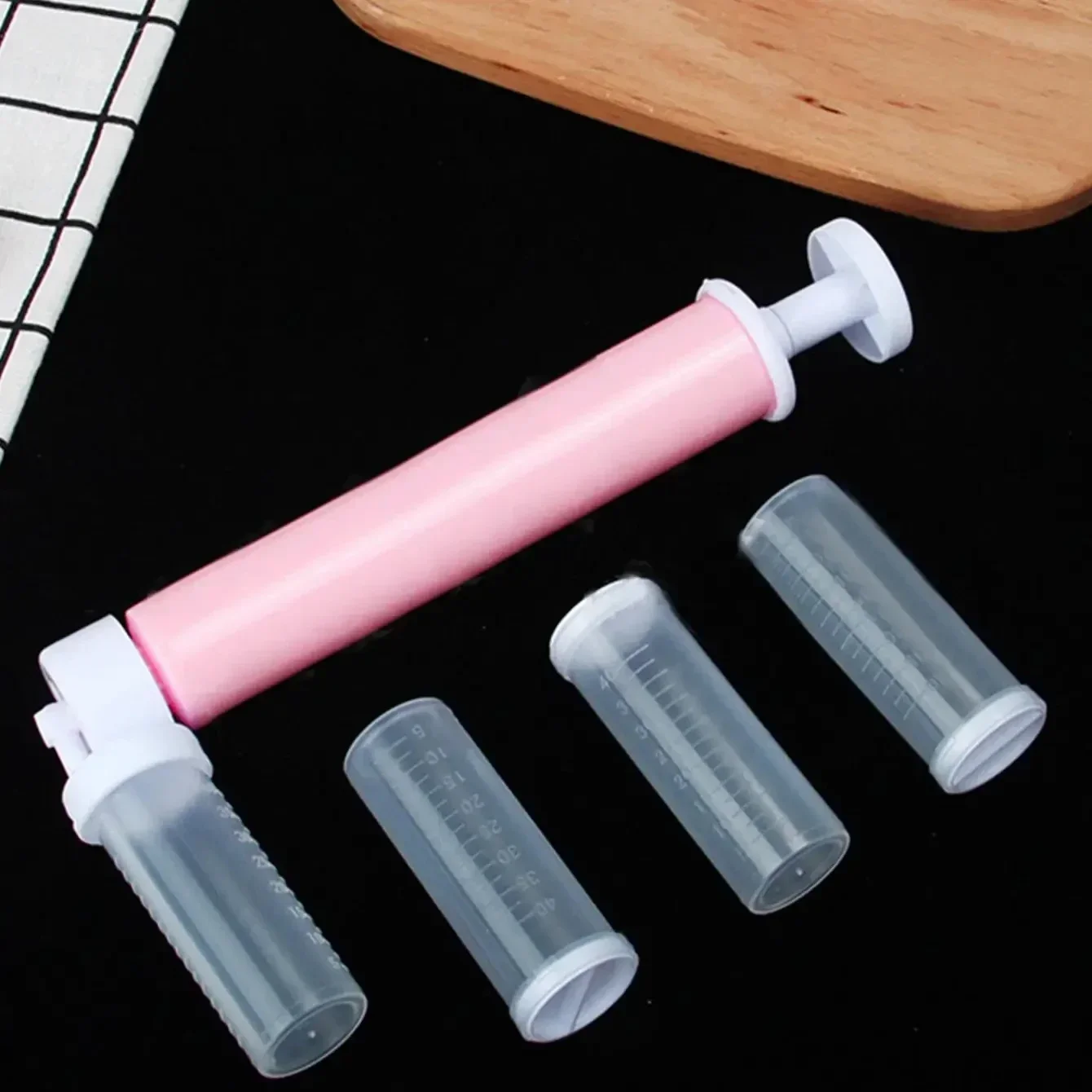 1 juego (5 uds)-juego de aerógrafo Manual para decoración de pasteles-herramienta fácil para hornear DIY para decorar pasteles y postres
