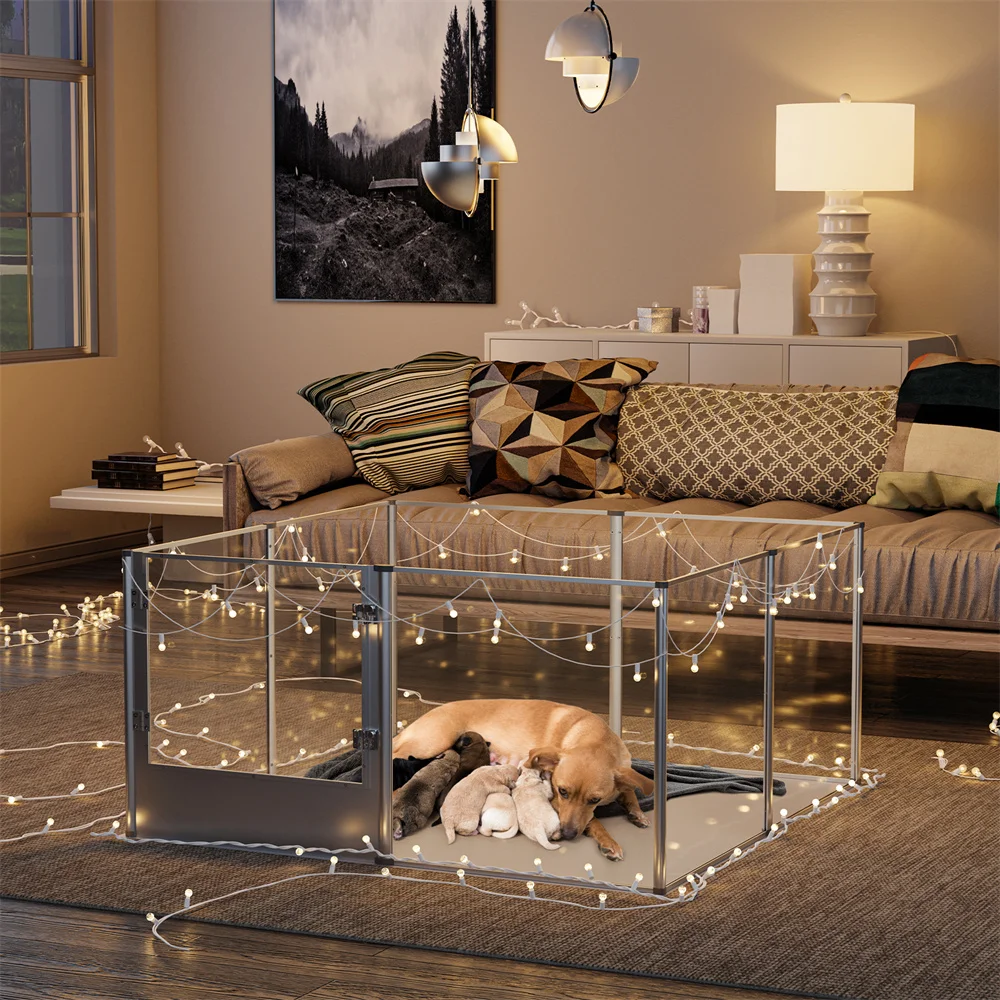 Corral acrílico extra grande para perros y pequeños animales - imagen 5