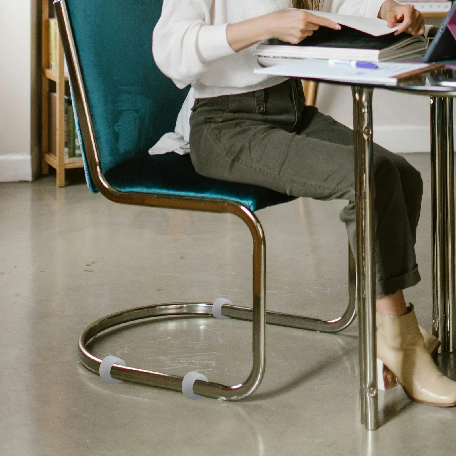 

12Pcs Chair Leg Floor Protectors Plastic Caps for Tubing Secure Fit Anti Scratch Skid Proof for Various Chairs