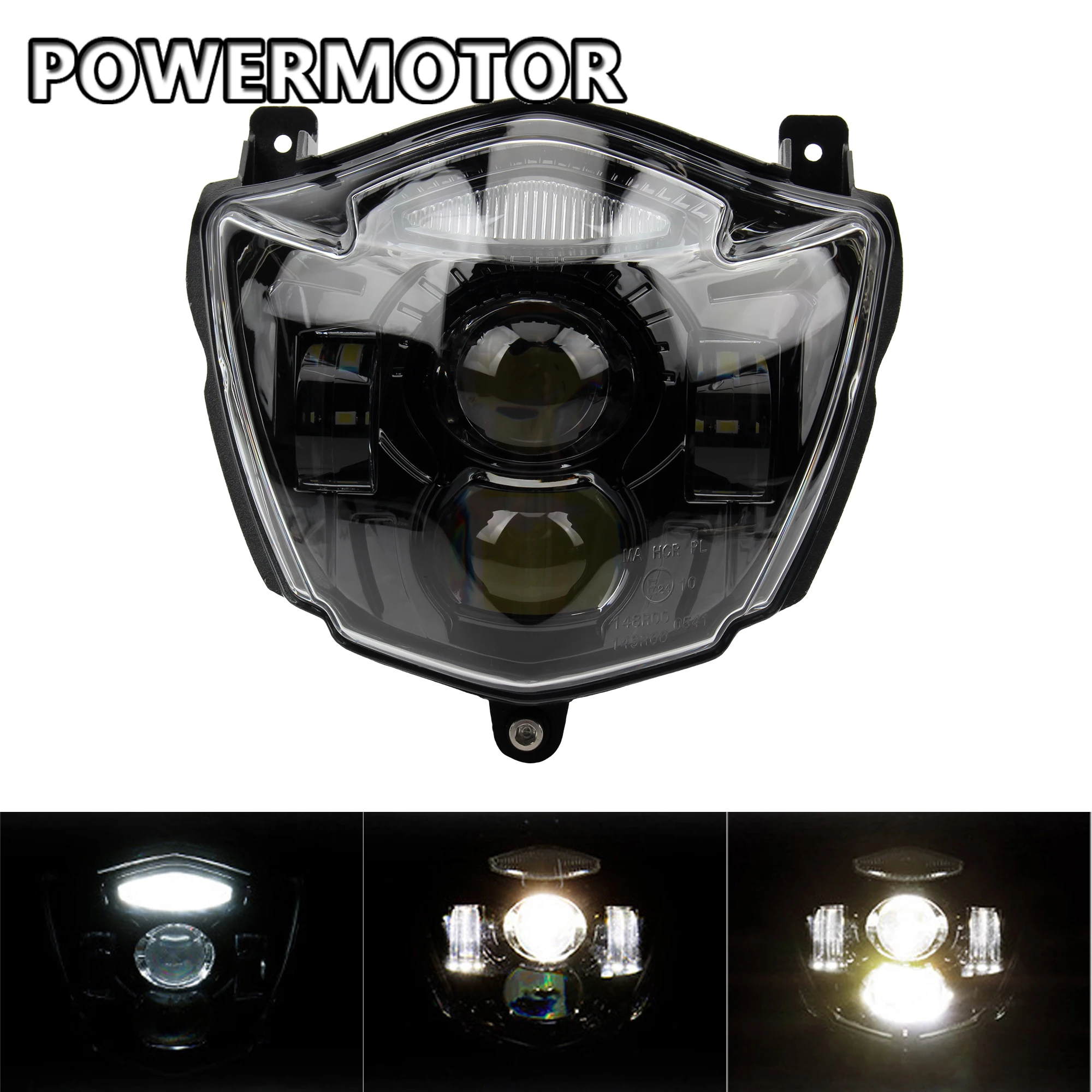 Motorcycle Headlight LED E24 Headlamp Accessories Dirt Bike Enduro Motocross For Yamaha XT660X XT660R 2004 - 2016 XT660