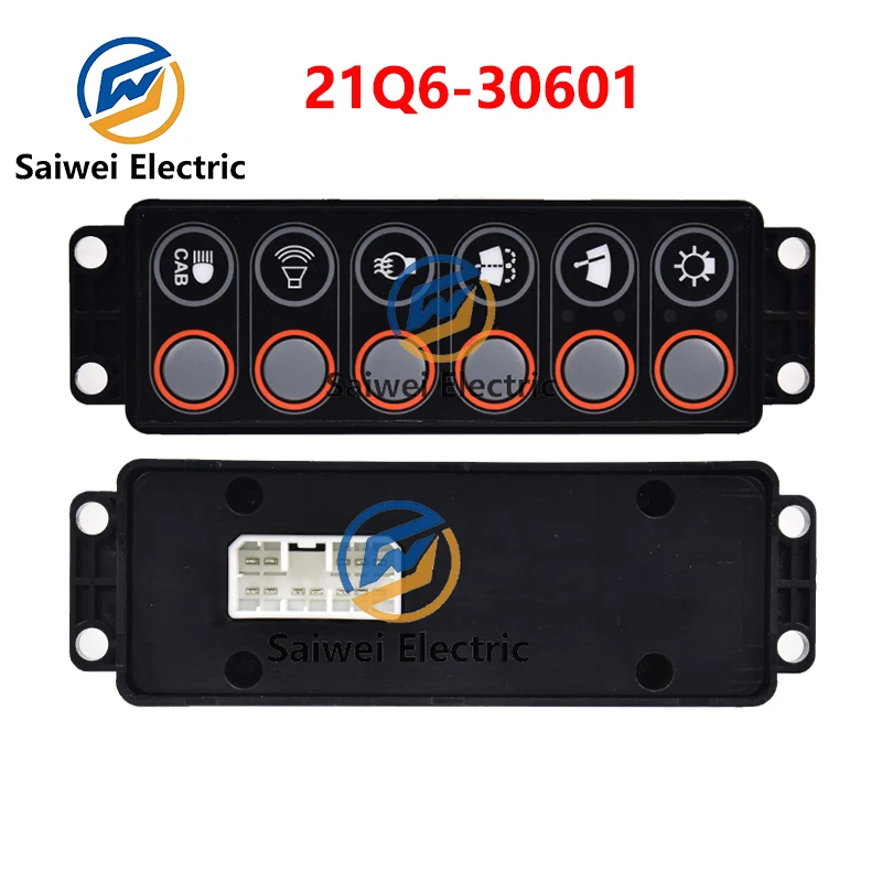 21Q6-30601 Membrane Switch Assy Assembly for Hyundai HCE Excavator Parts R290LC-9 R250LC-9 R380LC-9 R140LC-9S R160LC-9S R700LC-9