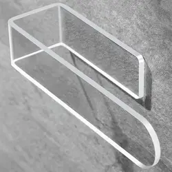 U Shape Bathroom Acrylic Towel Bar Hand Towel Holder, Self Adhesive Towel Rack For Bathroom Wall Mounted, Acrylic Towel Hanger