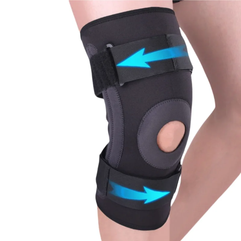 1PC Hinged Knee Brace for Knee Pain, Adjustable Knee Support Patella Stablizer Knee Pad for Arthritis/ACL/PCL/MCL/Meniscus Tear