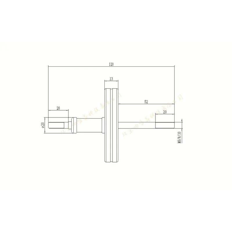 Vacuum CF flange electrode/terminal post/ceramic sealing flange/wire feedthrough through CF16 25 35 50