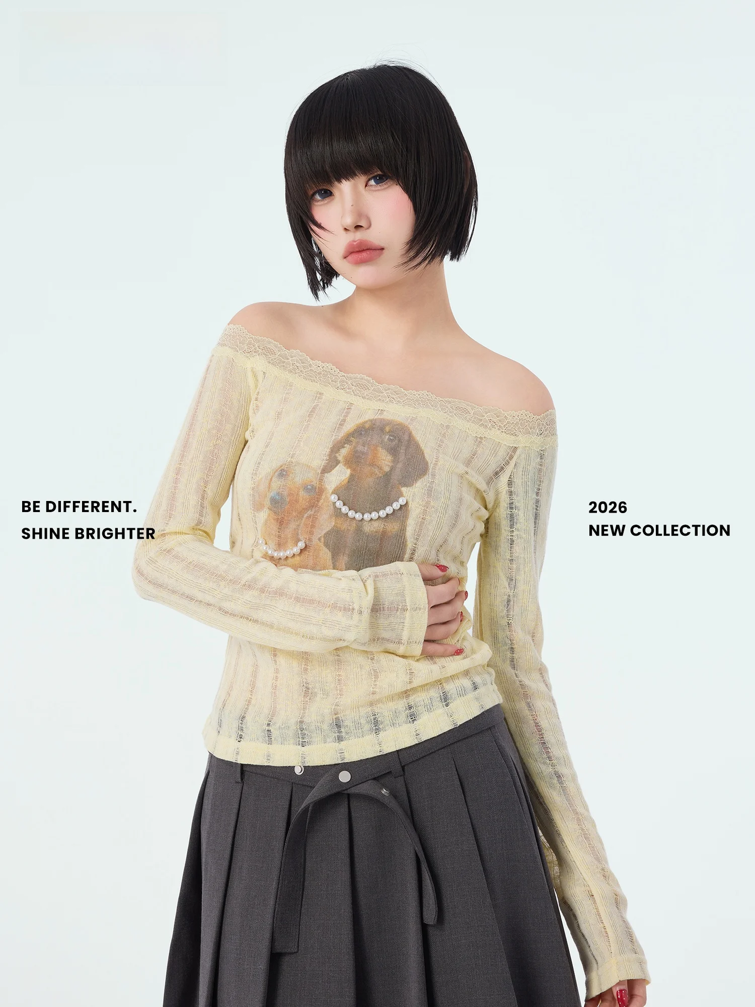 

Новинка Didimax: Желтый кружевной топ на одно плечо, прозрачный, чувственный, женский, из полиэстера, длинный.