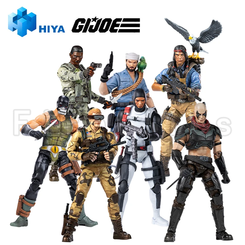 1/18 HIYA Action Figure Exquisite Mini Series G.I.JOE Commander Destro Flint Beach Head Firefly Anime Collection Model Toy