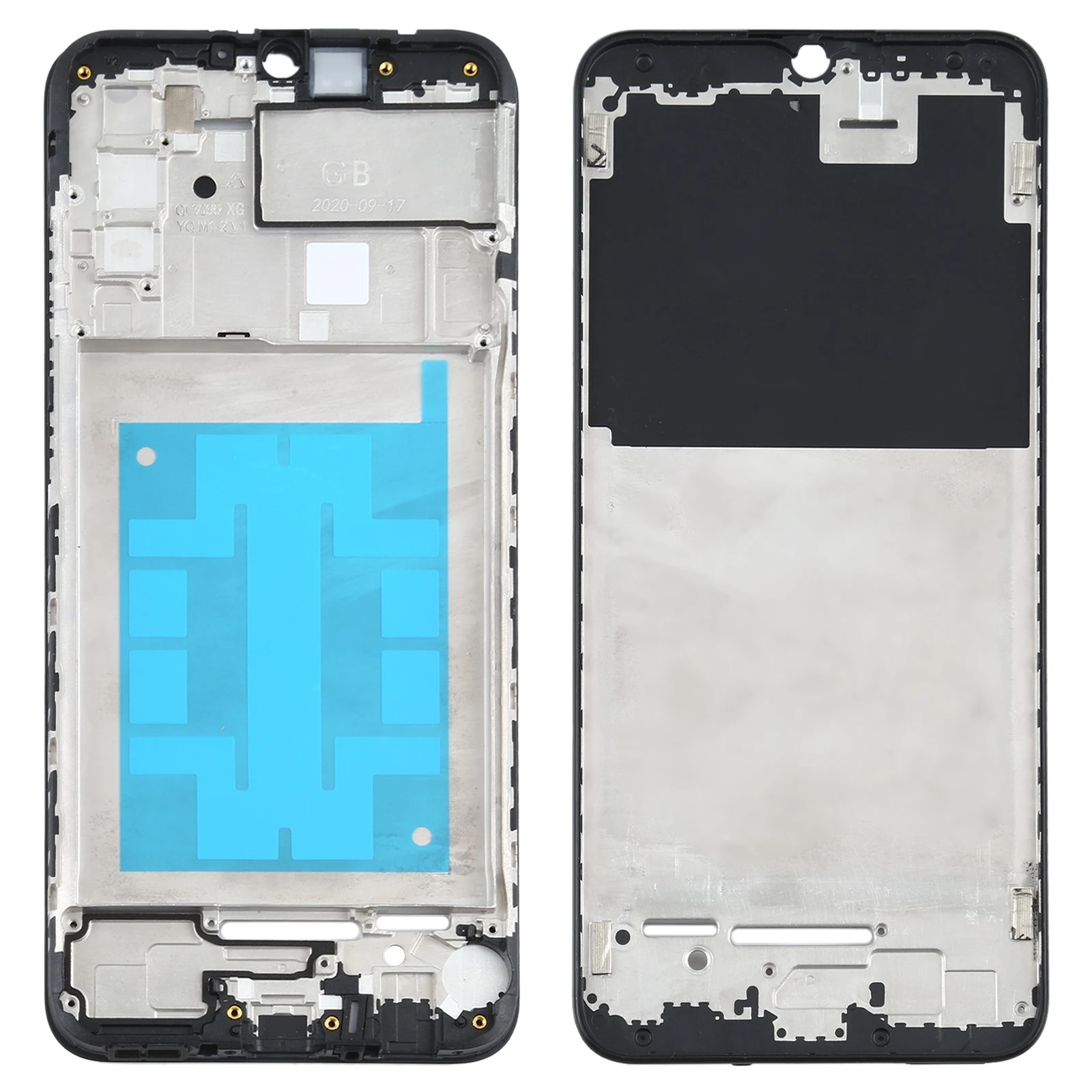 Передняя рамка для Galaxy A02S SM-A025 (GB Version), передний корпус, ЖК рамка, рамка, панель заднего корпуса, запасные части