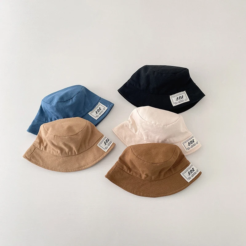

Fashion Spring Summer Baby Bucket Hats Cotton Children Sun Hat Autumn Fisherman Caps For Kids Boys Girls