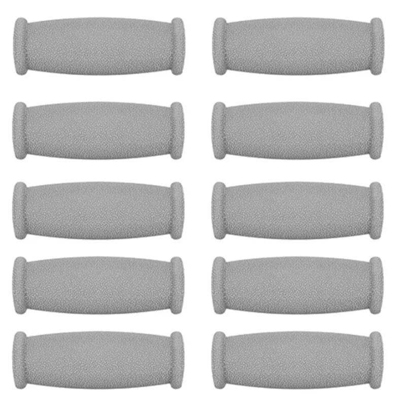 【¡¡Casa de precio! !】empuñaduras de muleta antideslizantes, manijas de repuesto para bastón de aluminio para caminar, soporte de mano para axilas, accesorios de 10 Uds.
